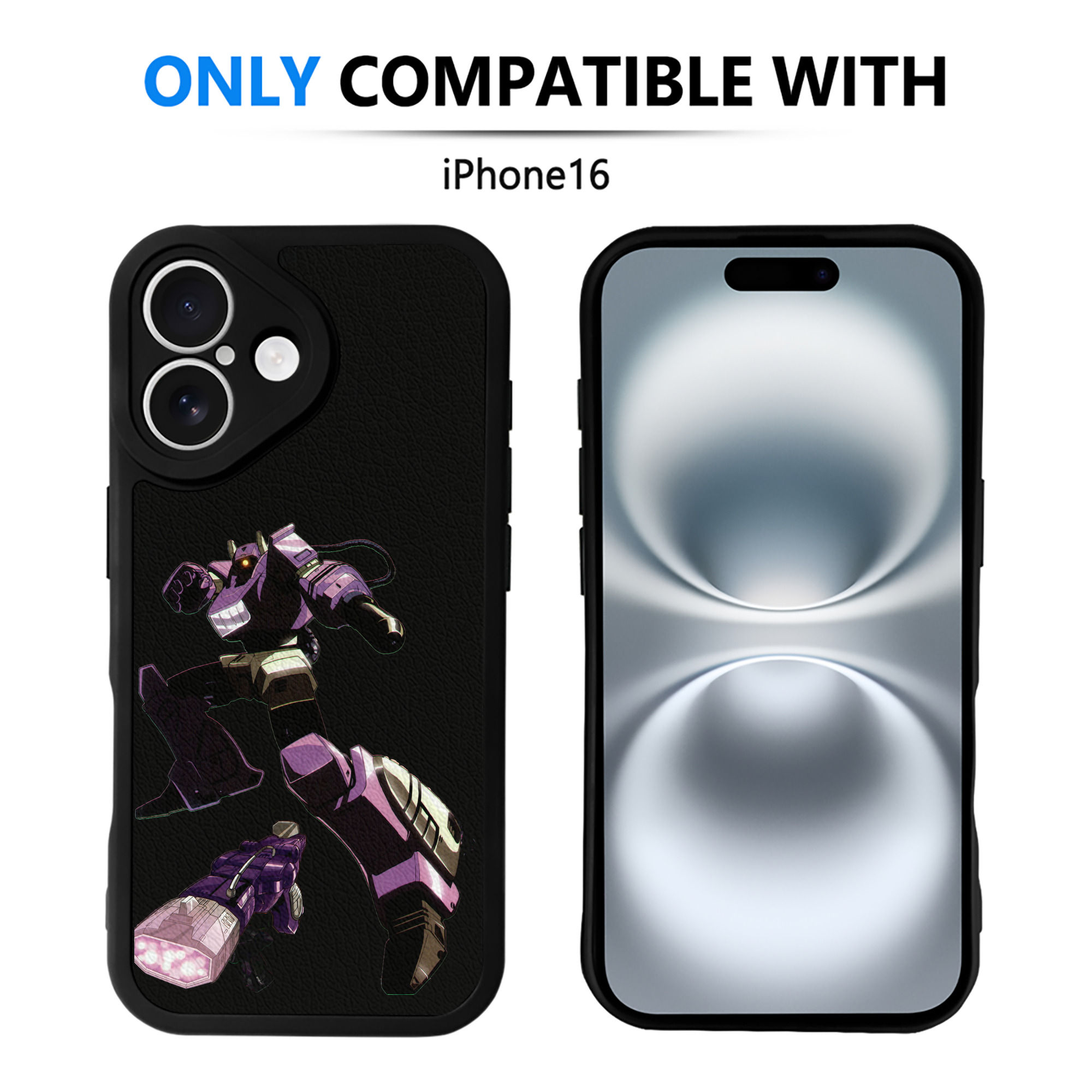（画像用）  【iPhone 16シリーズ対応】シリコンスマホケース（レザー調） 材質：シリコン